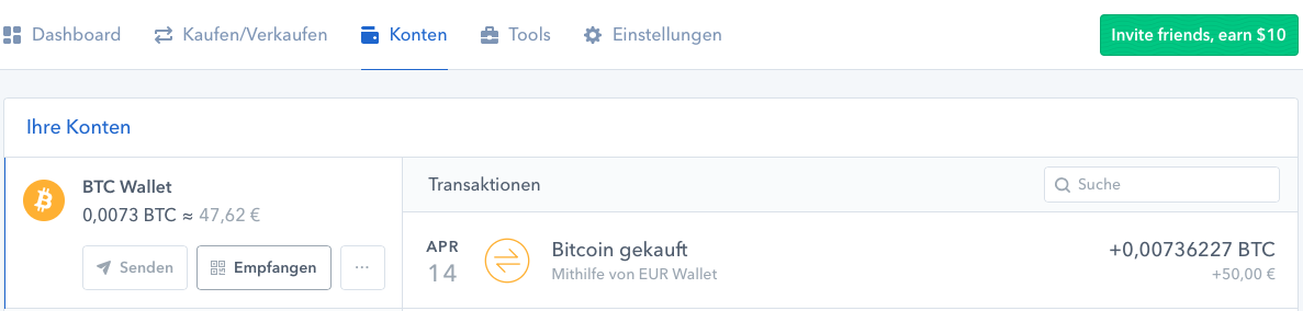 Kann ich Bitcoin von Coinme in eine andere Brieftasche schicken?