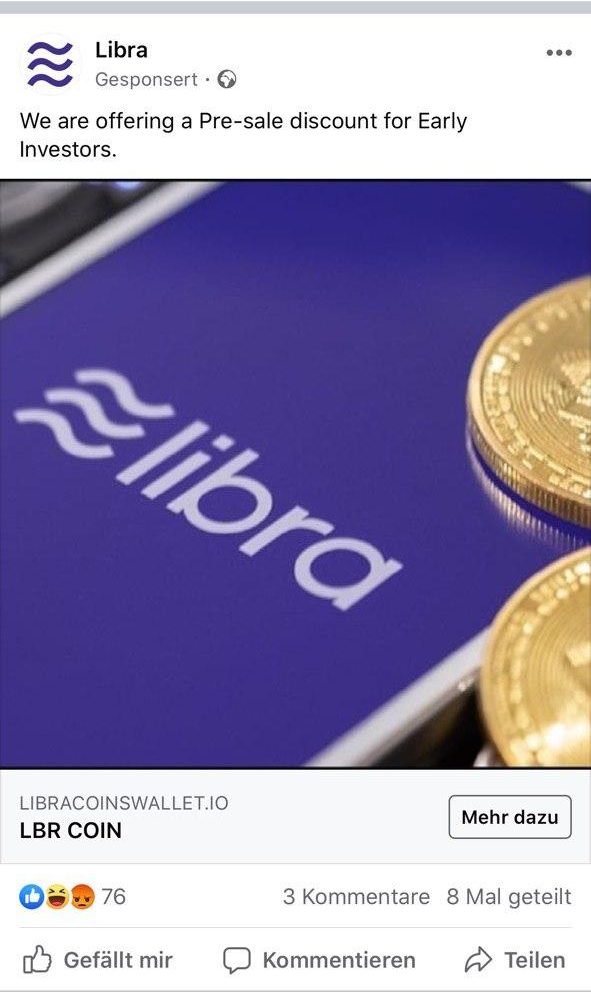 facebook libra scam